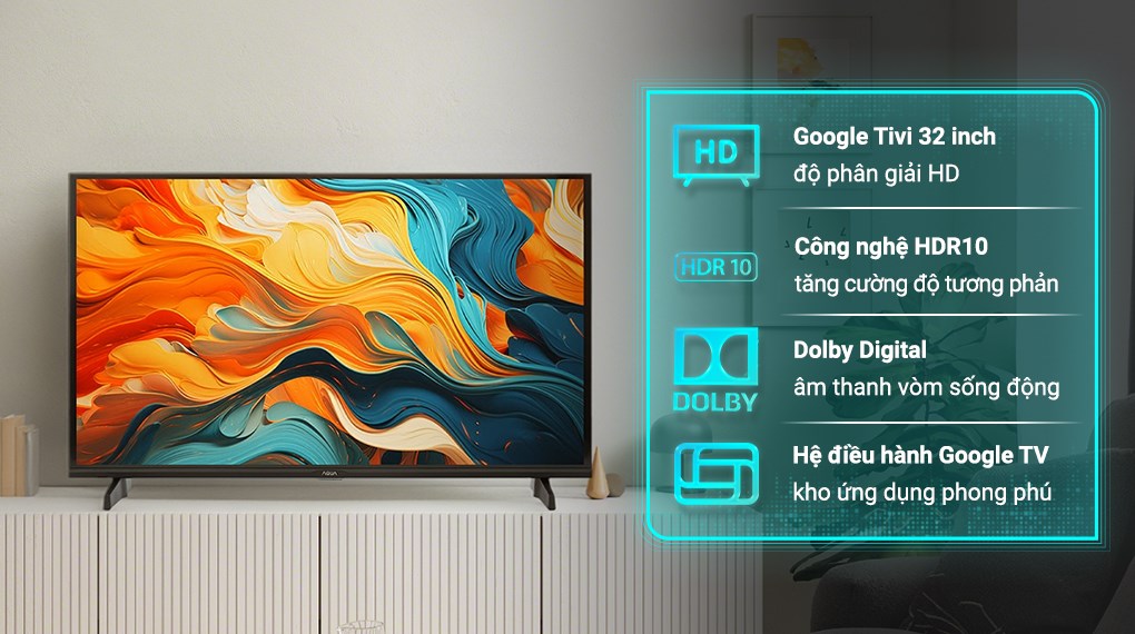 Google Tivi Aqua 32 inch AQT32K85FX – Google TV Thông Minh, Giải Trí Tiện Lợi 1 Google Tivi Aqua 32 inch AQT32K85FX – Google TV Thông Minh, Giải Trí Tiện Lợi