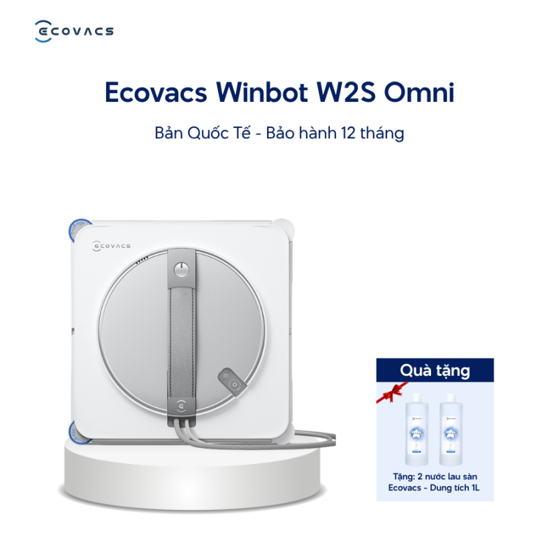 Robot Lau Kính Ecovacs Winbot W2S Omni – Công Nghệ Lau Kính Thông Minh Thế Hệ Mới