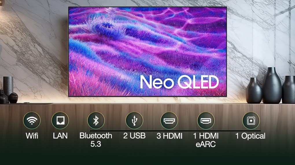 Smart Tivi Neo QLED Samsung AI 4K 55 inch QA55QN80F