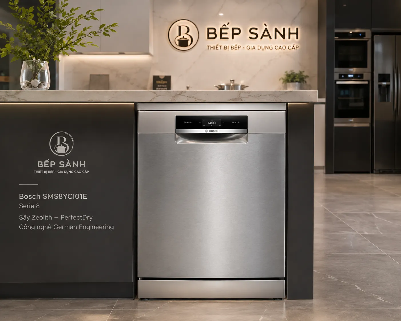 Máy rửa bát chính hãng giá tốt tại Bếp Sành