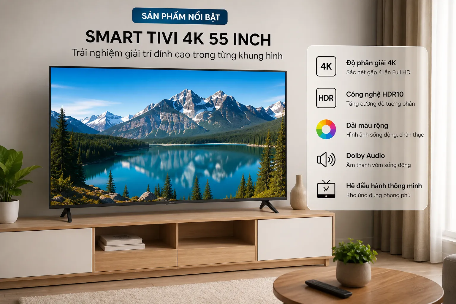 Một số mẫu tivi thông minh đáng tham khảo tại Bếp Sành